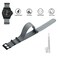 BISONSTRAP Nylon Watch Bands for Men OnePiece Military Watch Straps 22mm Grey Black Buckle