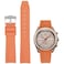 Danxancy Bands for Moonswatch WatchCurved End Rubber Watch Strap Compatible with Omega Swatch Moonswatch Speedmaster Planet Series Replacement Band for Men Women