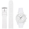 Danxancy Bands for Moonswatch WatchCurved End Rubber Watch Strap Compatible with Omega Swatch Moonswatch Speedmaster Planet Series Replacement Band for Men Women