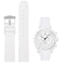 Danxancy Bands for Moonswatch WatchCurved End Rubber Watch Strap Compatible with Omega Swatch Moonswatch Speedmaster Planet Series Replacement Band for Men Women