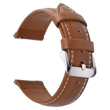 Fullmosa Watch Band Quick Release Leather Watch Strap Compatible with Samsung Galaxy Garmin for Men Women Replacement Bands Width 12mm 14mm 16mm 18mm 19mm 20mm 21mm 22mm 24mm