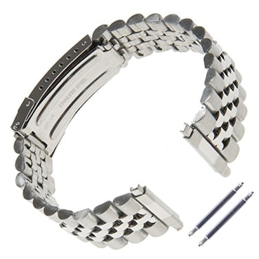 Gilden Unisex NonExpansion 1826mm ExtraLong Stainless Steel Watch Band 1542WSL 2226 millimeter end width Stainless Steel