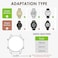 Hearkent 20mm Expansion Watch BandsStainless Steel Elastic WatchbandsUnisexSilver