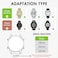 Hearkent 20mm Expansion Watch BandsStainless Steel Elastic WatchbandsUnisexSilver