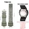 MCXGL 16mm Resin Strap Replacement for GShock ga110 ga100 ga120 gd100 g8900 Mens Rubber Watch Band