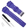 MyTime Natural Resin Replacement Watch Band Strap for Casio Mens GShock GD120GA100GA110GA100C Cross PatternDark Blue