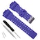 MyTime Natural Resin Replacement Watch Band Strap for Casio Mens GShock GD120GA100GA110GA100C Cross PatternDark Blue