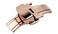 RECHERE 22mm Stainless Steel Push Button Deployment Clasp for Leather Watch Band Strap Rose Gold