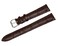 RECHERE Leather Watch Band Strap Pin Buckle Color Brown width 20mm