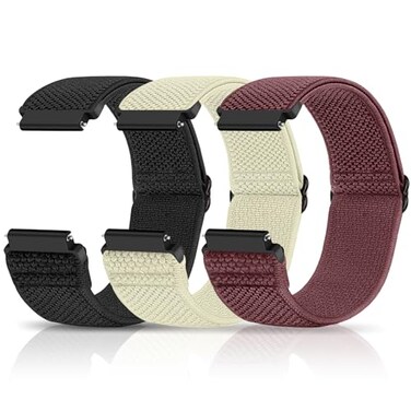 Relting Compatible with 16mm 18mm 19mm 20mm 22mm 24mm Watch Bands Quick Release Replacement WristbandAdjustable Stretchy Nylon Solo Loop Straps Fabric Braided Sport Elastic Bands for Men Women