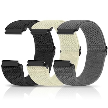 Relting Compatible with 16mm 18mm 19mm 20mm 22mm 24mm Watch Bands Quick Release Replacement WristbandAdjustable Stretchy Nylon Solo Loop Straps Fabric Braided Sport Elastic Bands for Men Women