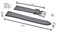 STUNNING SELECTION ALPINE flat Stitched Genuine Leather Watch strap with Quick Release Spring Bars Grey 22 mm