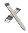 STUNNING SELECTION ALPINE flat Stitched Genuine Leather Watch strap with Quick Release Spring Bars Grey 22 mm