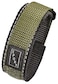 STUNNING SELECTION ALPINE Sporty Padded Nylon Fabric watch band 20mm blackgreen