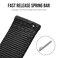 TACTICAL FROG Nylon Watch Bands 24mm 2 Piece Fast Release Replacement Watch Strap for Men Women Black