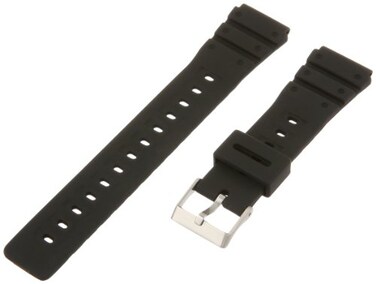 Timex Mens Q7B725 Resin Performance Sport 20mm Black Replacement Watch Band