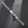TOMIYOY Curved End 18MM 19MM 20MM Brush Polish Solid Stainless Steel President Watch Strap Band Fit For Rlx Skx Mechanical watch 18mm Silver
