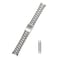 TOMIYOY Curved End 18MM 19MM 20MM Brush Polish Solid Stainless Steel President Watch Strap Band Fit For Rlx Skx Mechanical watch 18mm Silver