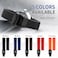 ULLCHRO Silicone Watch Strap Replacement Rubber Watch Band Waterproof Stripe Pattern 14mm 16mm 18mm 20mm 22mm 24mm Watch Bracelet with Stainless Steel Deployment Black Buckle 18mm Black02