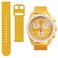 Ocdin Watch Band for Omega X Swatch Moonswatch Speedmaster 20MM Quick Release Rubber Watch Strap Replacement Sun