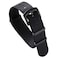 watchdives Nylon Watch Band 18mm 20mm 22mm Multicolor Replacement Watch Straps for Men Women Black 22mm