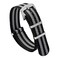 watchdives Nylon Watch Band 18mm 20mm 22mm Multicolor Replacement Watch Straps for Men Women Black Gray 20mm