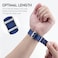 watchdives Nylon Watch Band 18mm 20mm 22mm Multicolor Replacement Watch Straps for Men Women Blue Gray 20mm