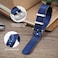watchdives Nylon Watch Band 18mm 20mm 22mm Multicolor Replacement Watch Straps for Men Women Blue Gray 20mm