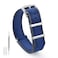 watchdives Nylon Watch Band 18mm 20mm 22mm Multicolor Replacement Watch Straps for Men Women Blue Gray 20mm
