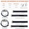watchdives Nylon Watch Band 20mm 22mm Replacement Watch Straps with Hook and Loop Fasteners Sport Watchband BlueTitanium Buckle 20mm Large