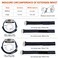 watchdives Nylon Watch Band 20mm 22mm Replacement Watch Straps with Hook and Loop Fasteners Sport Watchband BlueTitanium Buckle 20mm Large