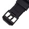 Yiran1672 23mm Rubber Watch Strap Fits 3050 8800 3950 Series Silicone Replacement Band with BlackSilver Buckle Waterproof Black Black Buckle