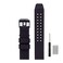 Yiran1672 23mm Rubber Watch Strap Fits 3050 8800 3950 Series Silicone Replacement Band with BlackSilver Buckle Waterproof Black Black Buckle