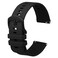 ANBEER Silicone Watch Band 21mm Quick Release Rubber Watch Straps for Men WomenBlack with Black Stainless Steel Buckle