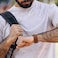 ANNEFIT Watch Band 24mm Denim Fabric Quick Release Watch Strap for Men Women Brown