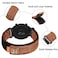 ANNEFIT Watch Band 24mm Denim Fabric Quick Release Watch Strap for Men Women Brown