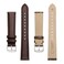 BISONSTRAP Elegant Leather Watch Straps Quick Release Watch Bands for Women and Men 12mm Dark Brown Silver Buckle