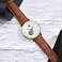 BISONSTRAP Watch Bands 20mm Alligator Embossed Leather Watch Straps Toffee Brown with Silver Buckle