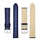 BISONSTRAP Watch Bands 22mm Alligator Embossed Leather Watch Straps Blue with Silver Buckle
