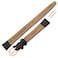 Gilden 1014mm Ladies Flat LizardGrain Calfskin Leather Watch Strap F400112 12 millimeter end width Black GoldTone Buckle