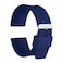 HARFINGTON Silicone Watch Band 28mm Quick Release Flexible Soft Rubber Watch Strap with Stainless Steel Silver Clasp Replacement Wristband for Men Women Navy Blue