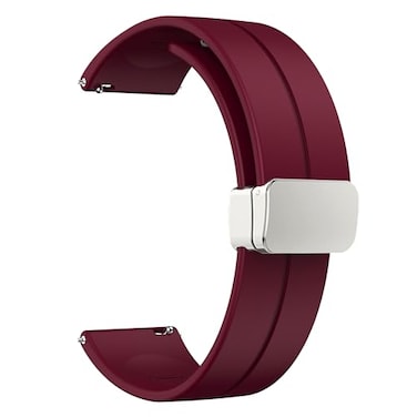 LYSMVIVI Soft Silicone Magnetic Watch Band 22mm 20mm 19mm 18mm 16mm with Quick Release Adjustable Sport Replacement Strap for Men Women
