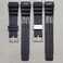 Narako Rubber Curved Line Watch Band 20mm 22mm 24mm Stainless Steel Loop Divers Model Replacement Watchstrap 20mm Stainless Steel Loop
