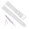 OliBoPo Replacement 12mm Waterproof Silicone Rubber Watch Strap Watch Band for Swatch 12mm White