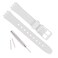 OliBoPo Replacement 12mm Waterproof Silicone Rubber Watch Strap Watch Band for Swatch 12mm White