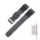 LDDAL Rubber Strap Compatible with Seiko Divers Watches for Mens 22mm Watch band Replacement black buckle