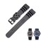 LDDAL Rubber Strap Compatible with Seiko Divers Watches for Mens 22mm Watch band Replacement black buckle