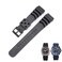 LDDAL Rubber Strap Compatible with Seiko Divers Watches for Mens 22mm Watch band Replacement black buckle