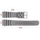 LDDAL Rubber Strap Compatible with Seiko Divers Watches for Mens 22mm Watch band Replacement black buckle