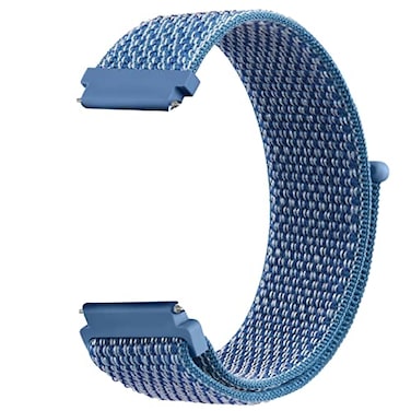 Tobfit Quick Release Nylon Watch Band for Men and Women Soft Fabric Nylon Adjustable Wristband Strap 20mm Replacement Watchband Ocean Blue